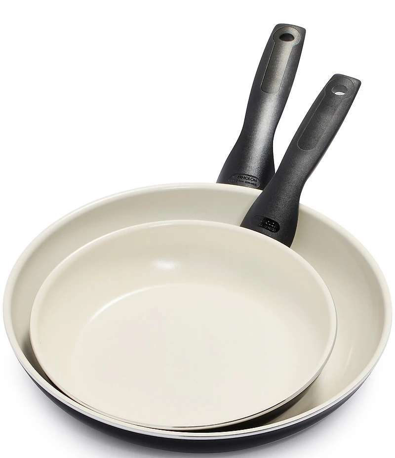GreenPan Rio Ceramic Nonstick 8#double; and 10#double; Frypan Set
