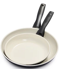 GreenPan Rio Ceramic Nonstick 8#double; and 10#double; Frypan Set