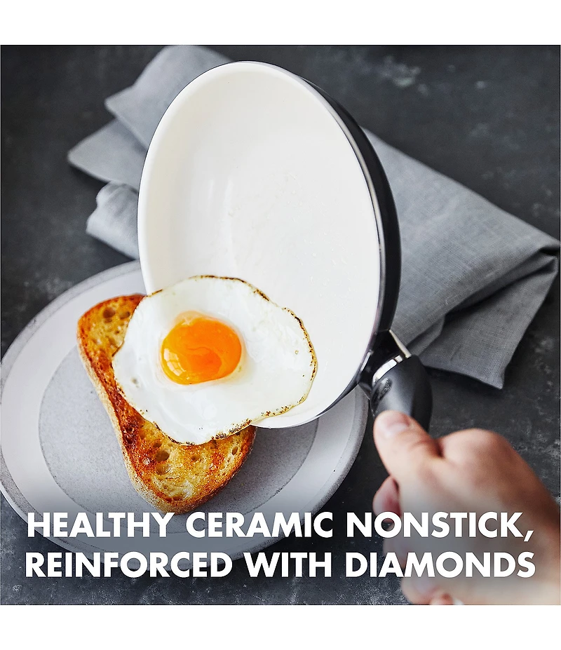 GreenPan Rio Ceramic Nonstick 8#double; and 10#double; Frypan Set