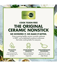 GreenPan Rio Ceramic Nonstick 8#double; and 10#double; Frypan Set