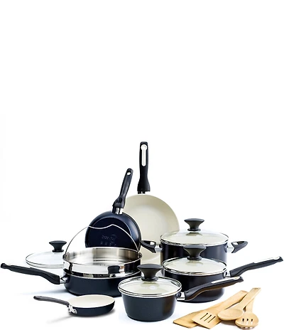 GreenPan Rio Ceramic Nonstick 16-Piece Cookware Set