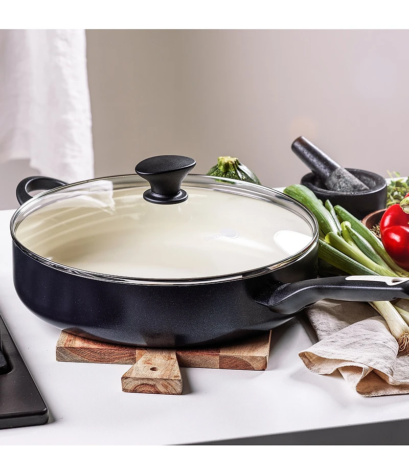 GreenPan Rio Ceramic Non-Stick 5-qt. Covered Saute Pan with Helper Handle