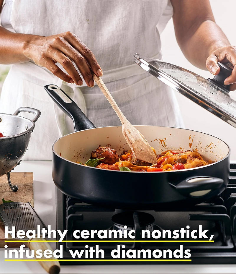GreenPan Rio Ceramic Non-Stick 5-qt. Covered Saute Pan with Helper Handle