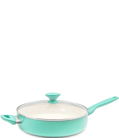 GreenPan Rio Ceramic Nonstick Covered Saute Pan, 5 Qt.