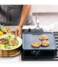 GreenPan Valencia Pro 11#double; Square Griddle