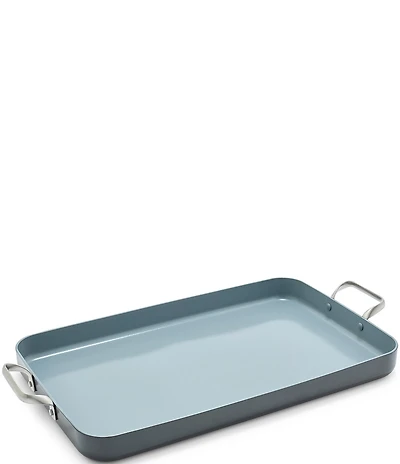 GreenPan Valencia Pro Ceramic Nonstick 18 x 11 Double Burner Griddle