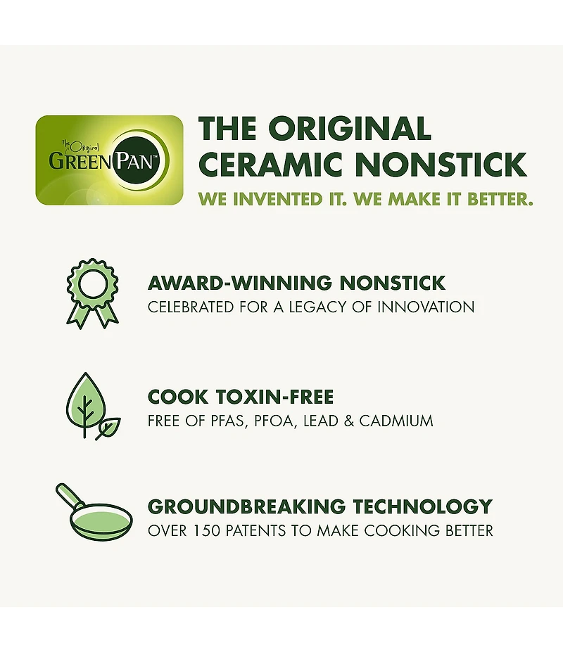 GreenPan Valencia Pro Ceramic Nonstick 18 x 11 Double Burner Griddle