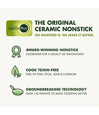 GreenPan Valencia Pro Ceramic Nonstick 18 x 11 Double Burner Griddle