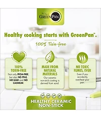 GreenPan Valencia Pro Magneto Ceramic Non-Stick 4.5-Quart Covered Saute Pan with Helper Handle