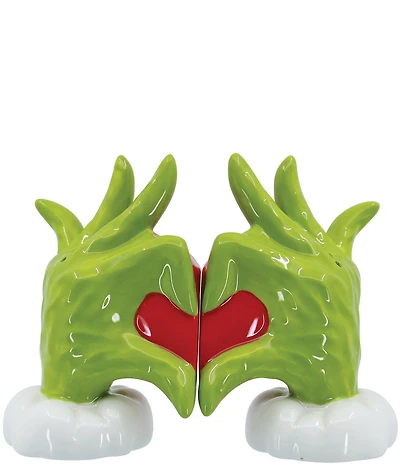 Grinch Heart Hands Salt & Pepper Set
