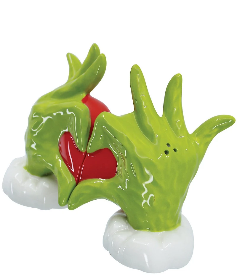 Grinch Heart Hands Salt & Pepper Set