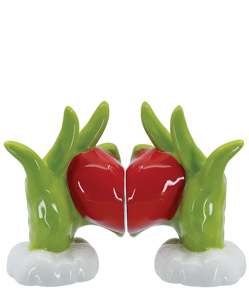 Grinch Heart Hands Salt & Pepper Set