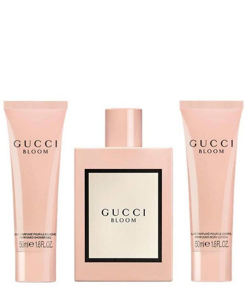 Gucci Bloom Eau de Parfum, Body Lotion and Shower Gel Trio Gift Set