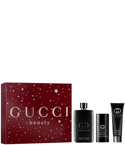 Gucci Men's Guilty Pour Homme Eau de Parfum Trio Gift Set