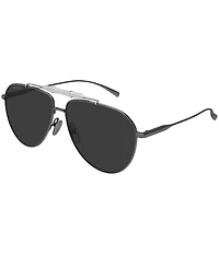 Gucci Men's Bamboo Metal 60mm Aviator Sunglasses