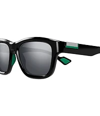 Gucci Men's Cool Athletic 54mm Square Mirrored Sunglasses