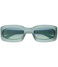 Gucci Men's Frozen 54mm Wrap Rectangle Sunglasses