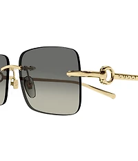 Gucci Men's GG1703S 55mm Rectangle Sunglasses