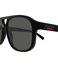Gucci Men's GG1856S 57mm Navigator Sunglasses