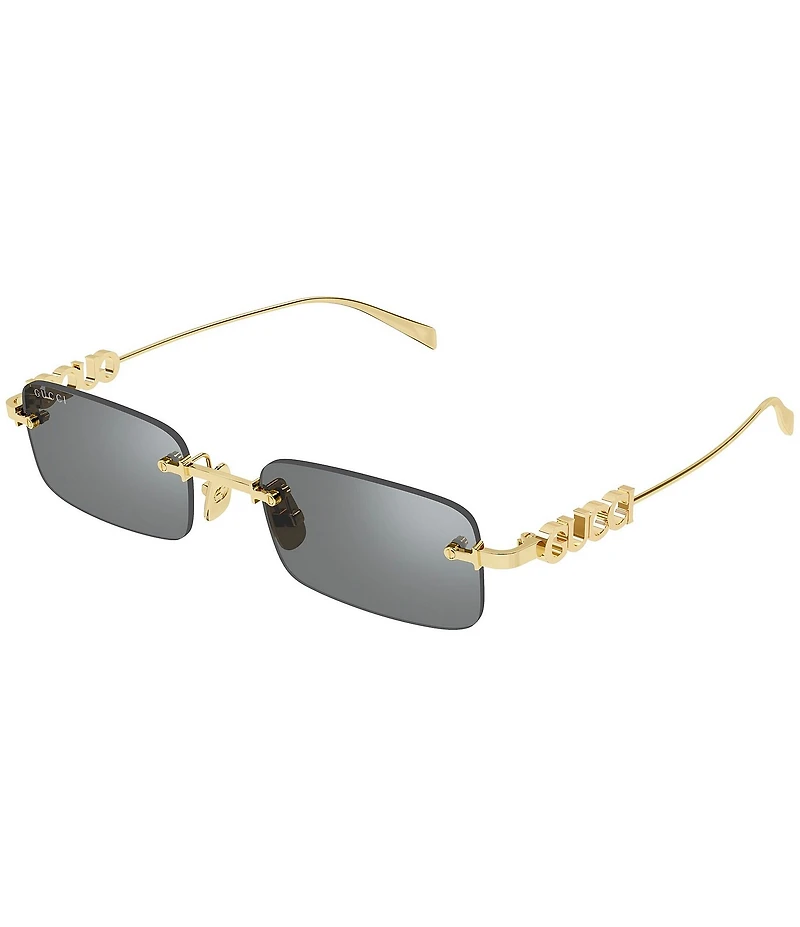 Gucci Men's Gucci Block 52mm Rectangle Sunglasses