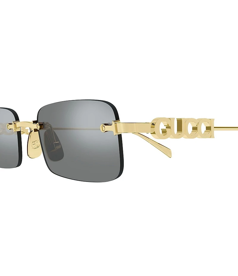 Gucci Men's Gucci Block 52mm Rectangle Sunglasses