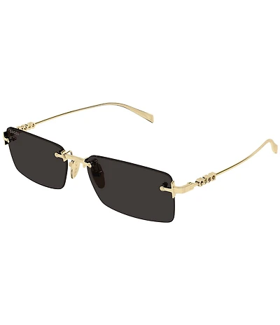 Gucci Men's Gucci Block 56mm Rectangle Sunglasses
