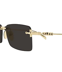 Gucci Men's Gucci Block 56mm Rectangle Sunglasses