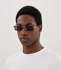 Gucci Men's Gucci Block 56mm Rectangle Sunglasses