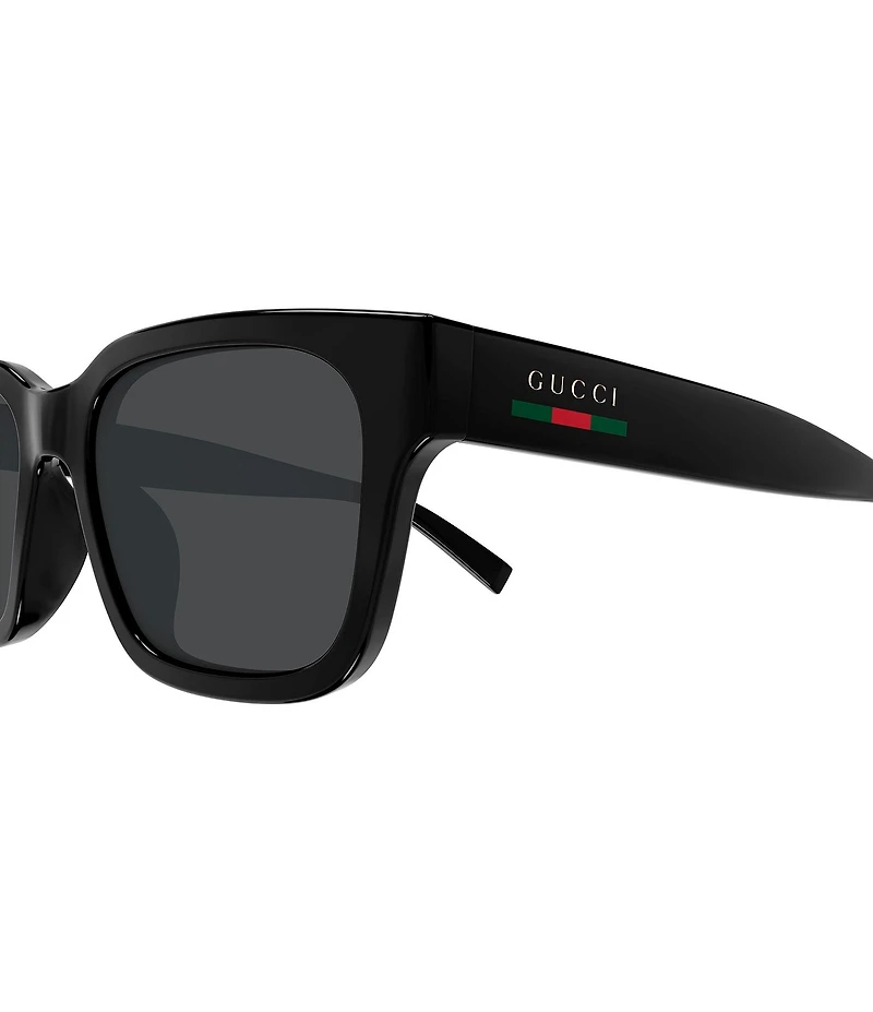Gucci Men's Gucci Lines 55mm Square Polarized Sunglasses