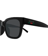 Gucci Men's Gucci Lines 55mm Square Polarized Sunglasses