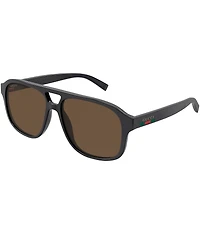 Gucci Men's Gucci Lines 57mm Navigator Sunglasses