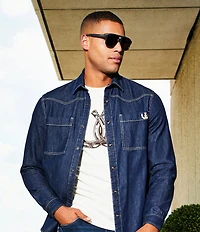 Gucci Men's Gucci Lines 57mm Navigator Sunglasses