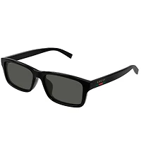 Gucci Men's Gucci Lines 57mm Rectangle Sunglasses