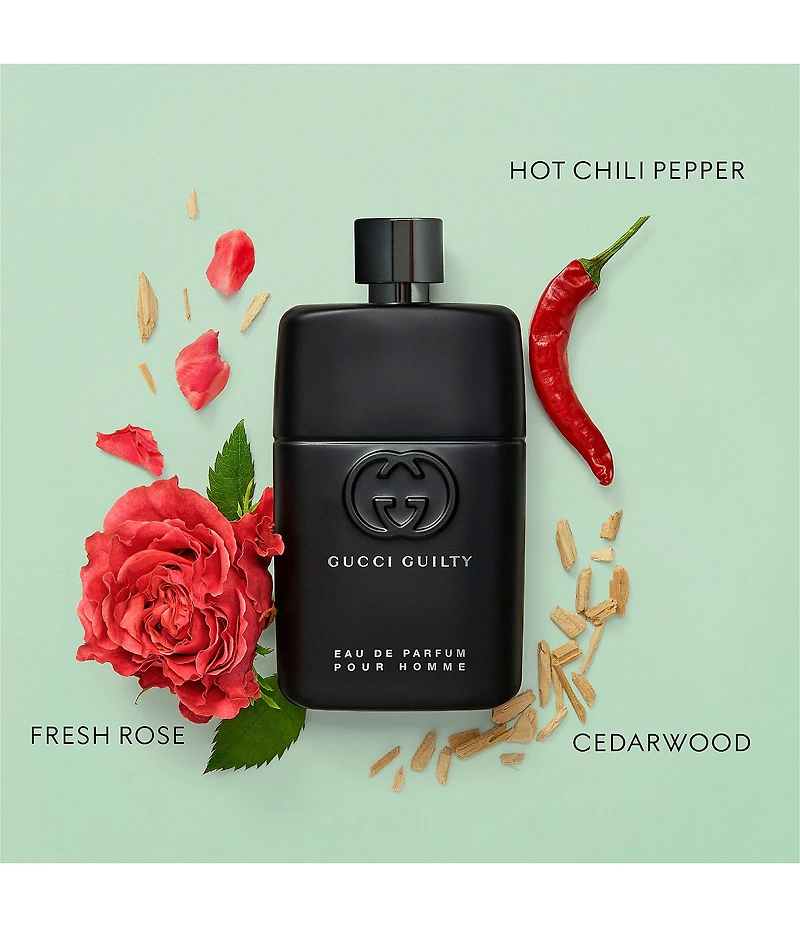 Gucci Men's Guilty Pour Homme Eau de Toilette and Eau de Parfum Trio Gift Set