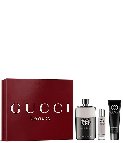 Gucci Men's Guilty Pour Homme Eau de Toilette Trio Gift Set