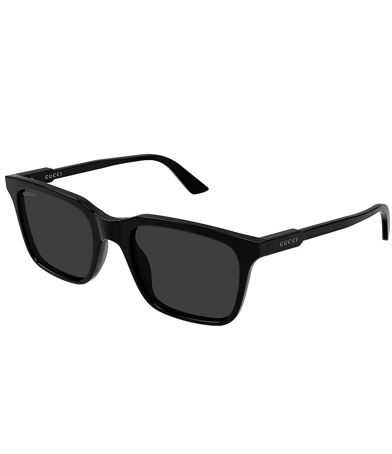 Gucci Men's Lettering GG2114 53mm Rectangle Sunglasses