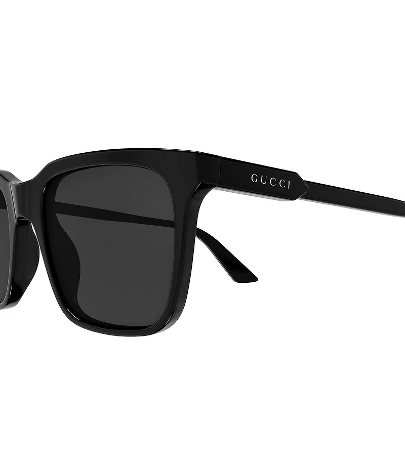 Gucci Men's Lettering GG2114 53mm Rectangle Sunglasses