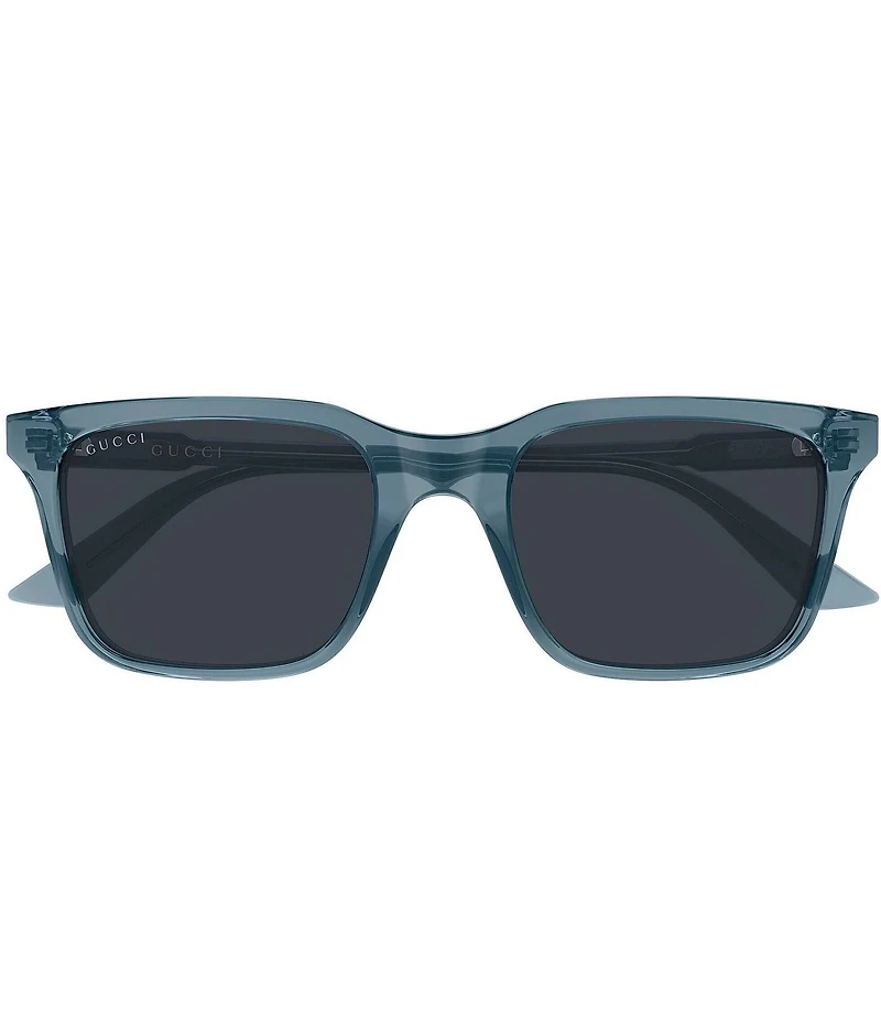 Gucci Men's Lettering GG2114 53mm Rectangle Sunglasses