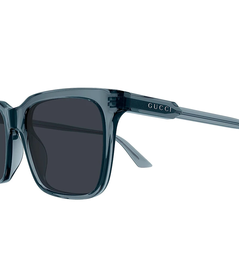 Gucci Men's Lettering GG2114 53mm Rectangle Sunglasses
