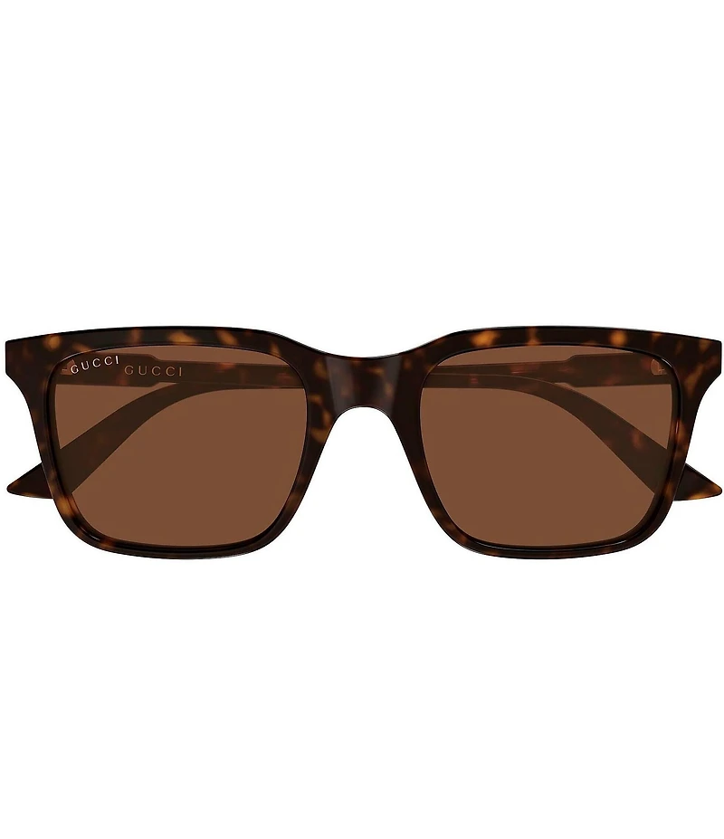 Gucci Men's Lettering GG2114 53mm Rectangle Sunglasses