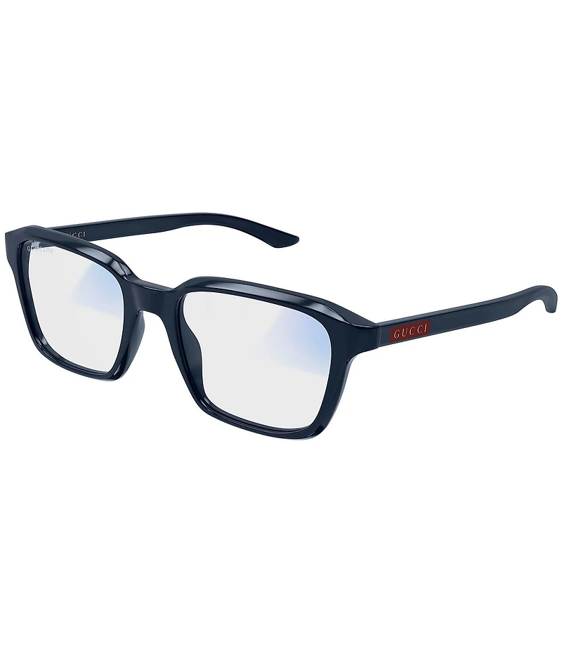 Gucci Men's Lettering Gucci Flag 52mm Photochromatic Square Sunglasses
