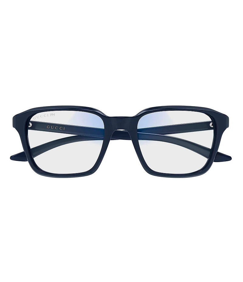 Gucci Men's Lettering Gucci Flag 52mm Photochromatic Square Sunglasses