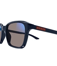 Gucci Men's Lettering Gucci Flag 52mm Photochromatic Square Sunglasses