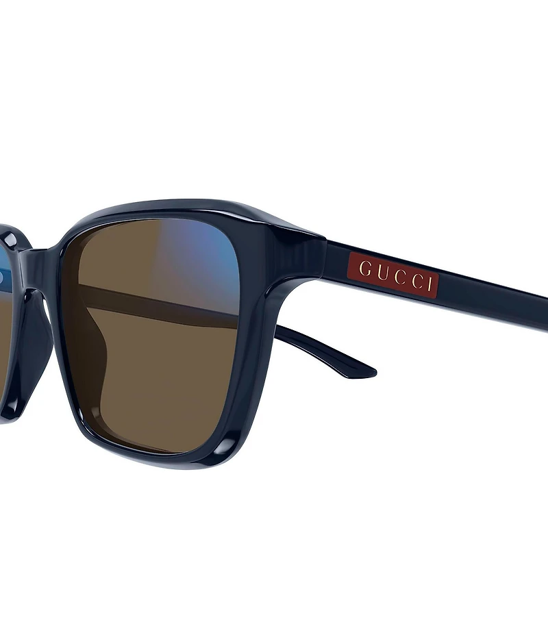 Gucci Men's Lettering Gucci Flag 52mm Photochromatic Square Sunglasses