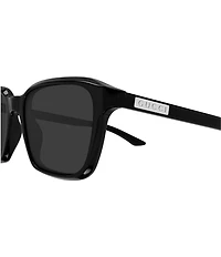 Gucci Men's Lettering Gucci Flag 52mm Square Sunglasses