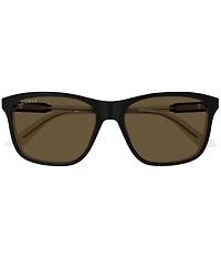 Gucci Men's Light Acetate 57mm Square Sunglasses