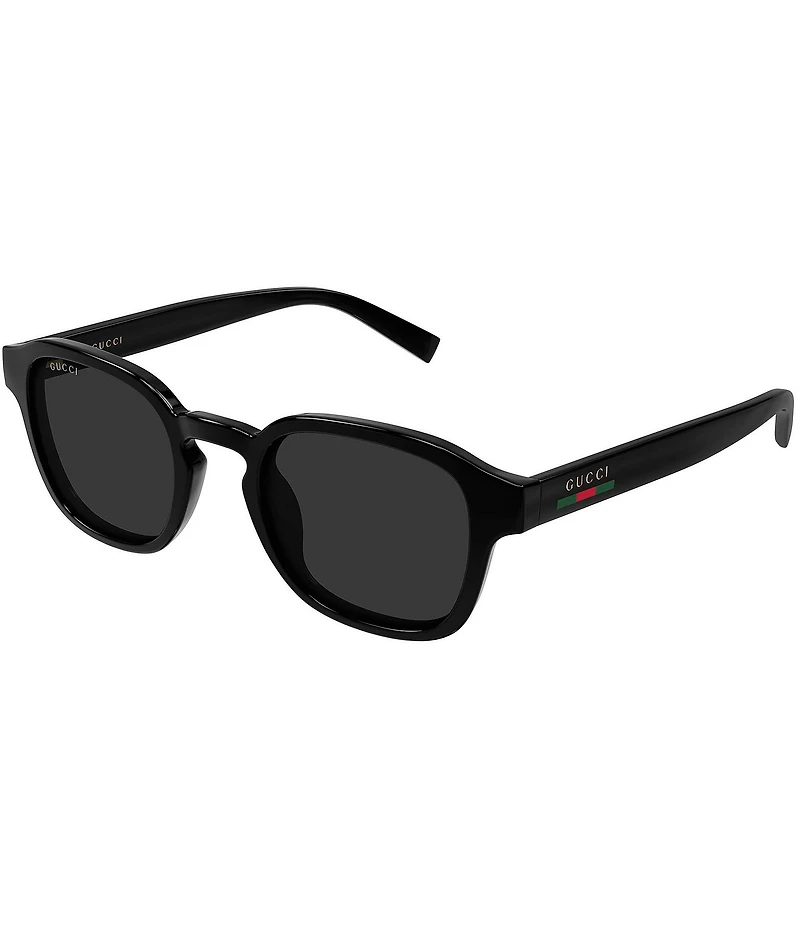 Gucci Men's Lines 49mm Round Sunglasses