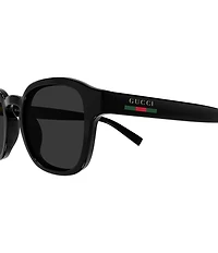Gucci Men's Lines 49mm Round Sunglasses