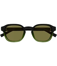Gucci Men's Lines 49mm Round Sunglasses