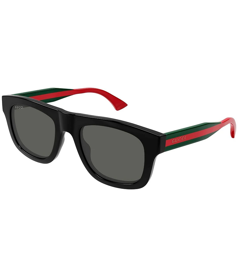 Gucci Men's New Pop Web 52mm Square Sunglasses